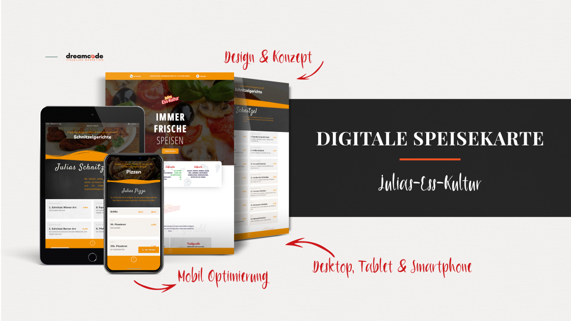 Julias Ess Kultur – Digitale Speisekarte