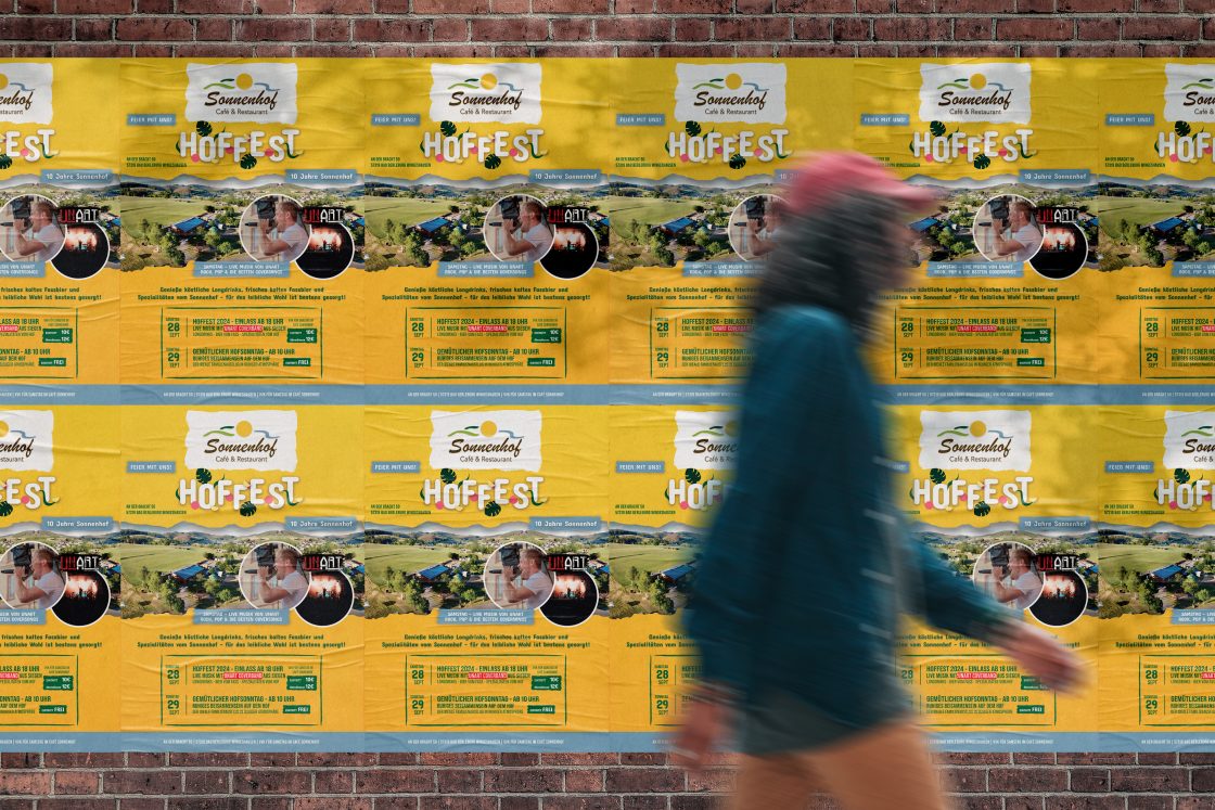 Café Sonnenhof – Design das DIN-A1 Plakat
