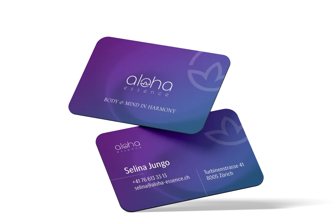 aloha essence – Visitenkarte